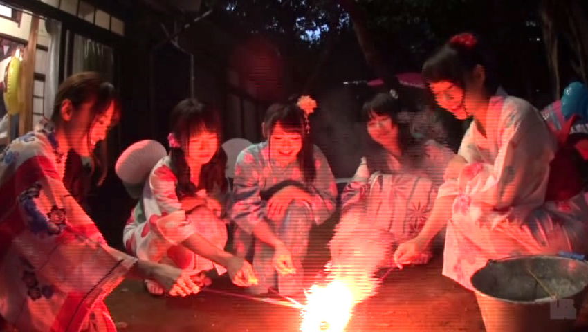 少女達と(秘)夏祭り乱交