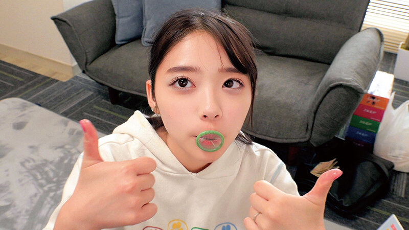 素人妻が口だけでコンドーム装着チャレンジ！