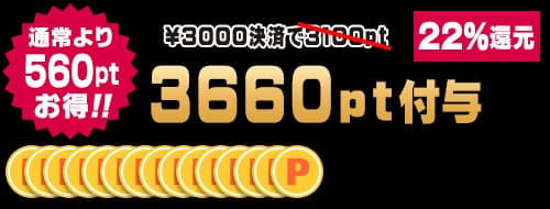 3000円決済