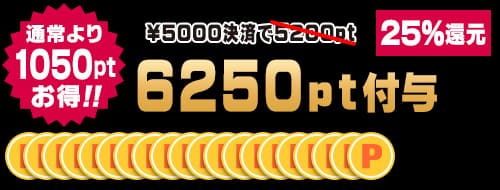 5000円決済