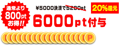 5000円決済